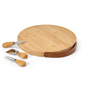 AO Tablă Brancusi din bambus cu cuțite de bucătărie