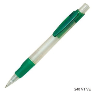 Gathered™ 240VT Pix Stilus din plastic, corp alb sablat, parti color transparent
