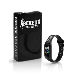 GC Boxeur des rues, monitor de fitness / ceas inteligent multifuncțional. negru. în cutie