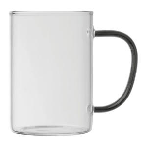 MC Pahar din sticlă cu mâner colorat, 250 ml