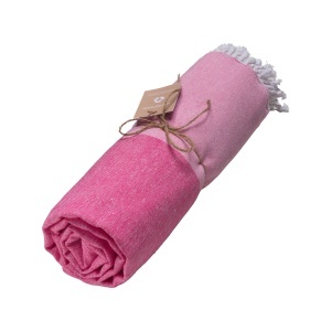GRS-certified 180 g/m2 recycled cotton beach towel/Fouta - Img 7