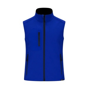 Handricks - Vest Triple Layer. Outside: Soft Shell, 94% Polyester RPET/ 6% Elastane. Inside: 100% Polyester Micropolar RPET. 340 g/ m2 Wind and Water Resistant