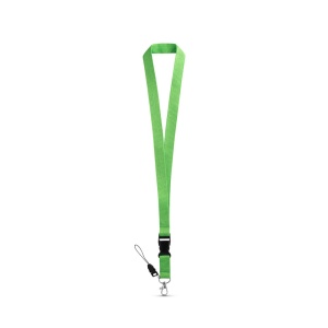 hi!™ ANQUETIL Lanyard din poliester cu carabina metalică