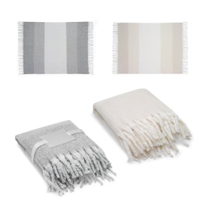 hi!™ COMFY. Blanket in recycled polyester (100% rPET) (300 g/m²) with mohair look - Img 3