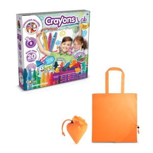hi!™ Crayon Factory Kit II Joc educațional furnizat cu o pungă de cadou pliabilă 190T