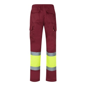 hi!™ VL ATHENA Pantaloni din twill în două tonuri (210g/m²), căptușiți, cu mai multe buzunare, din bumbac (20%) și poliester (80%)