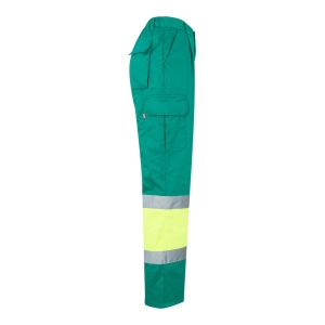 hi!™ VL ATHENA Two-tone twill (210g/m²), padded, multi-pocket trousers in cotton (20%) and polyester (80%) - Img 30