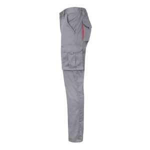 hi!™ VL FIDES Pantaloni extensibili cu buzunare multiple (240g/m²), în două tonuri, din bumbac (46%), EME (38%) și poliester (16%)