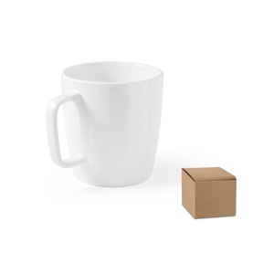 HI DHONI WHITE. Ceramic mug 450 mL