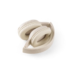 HI FEYNMAN. Foldable wireless headphones with 4-hour battery life in wheat straw and ABS - Img 4