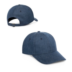 HI PHOEBE. Denim, cotton and polyester cap (300 g/m²)