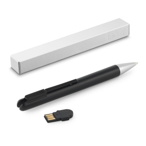 HI SAVERY. ABS ball pen with 4GB UDP memory