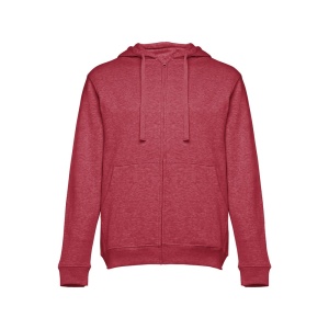 HI THC AMSTERDAM II. Men's hoodie in cotton and polyester with full zip