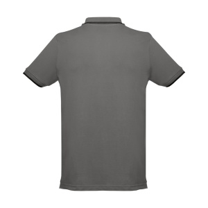 HI THC ROME. Men's Polo Shirt with contrast colour trim and buttons - Img 11