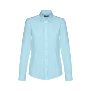 HI THC TOKYO WOMEN. Women's long-sleeved oxford shirt with pearl coloured buttons