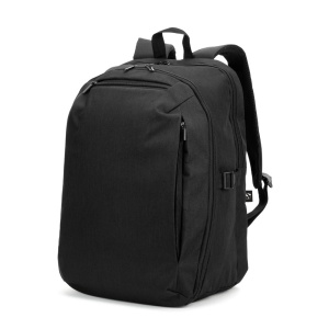 HI UDINE. Rucsac cu un compartiment cu deschidere completă din poliester reciclat 300D de înaltă densitate, 16"