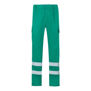HI VL ASCLEPIUS. Multi-pocket twill trousers (200g/m²), in cotton (35%) and polyester (65%) - Img 4