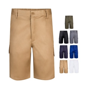 HI VL CHIONE. Bermuda shorts in multi-pocket twill (200g/m²), in cotton (35%) and polyester (65%)