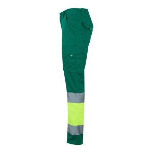 HI VL ZEUS. Pantaloni elastici cu două tonuri, cu buzunare multiple (240g/m²), din bumbac (46%), EME (38%) și poliester (16%) - Img 11