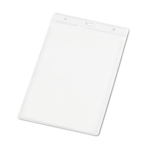 HI WHITMAN. Vertical badge holder in PVC