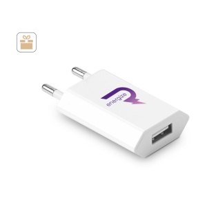 HI WOESE. Power adapter USB-A 5W made from recycled ABS (100% rABS) - Img 4