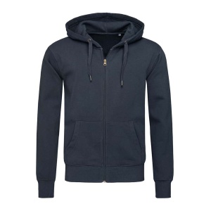 Hooded sweatjacket for men