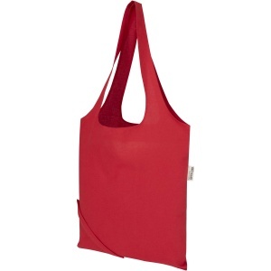 Madras Blend 140 g/m² GRS recycled foldable cotton tote bag 7L - Img 14