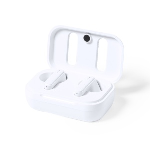 MAK Shizar RCS - Earphones Recycled Leather/ Recycled ABS Bluetooth Connection. Battery 30 mAh/ Charging Station 300 mAh - Img 5