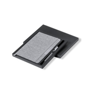 MAK Wendam - Set Polyester 300D RPET/ Metal Notepad Hard Cover. 100 Sheets. Pen - Img 6