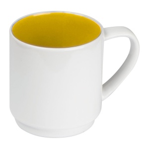 MC Ceramic cup, coloured inside and white outside