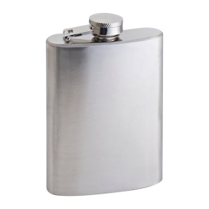 MC Stainless steel hip flask, 104 ml