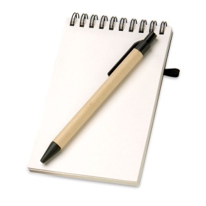 MO™ Bloc notes reciclat și pix