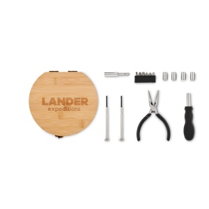 MO BARTLETT - 15 piece tool set bamboo case