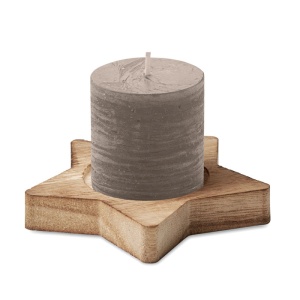 MO LOTUS - Candle on star wooden base - Img 6