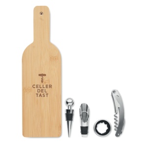 MO VINOVAULT SET - Bottle shaped wine set