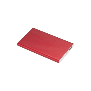 ON™ 4000mAh aluminium power bank. Max Output 5V-1000mA-Input 5V-1000mA