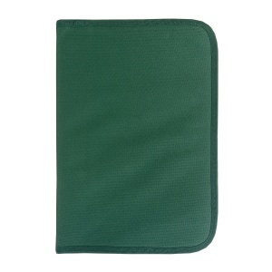 ON™ 600D polyester brief folder with zip closure, 6 inside compartments