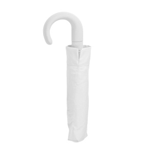 ON™ Automatic compact umbrella with curved rubberised handle and matching pouch