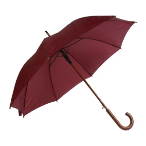 ON™ Automatic umbrella with wood shaft, ferrule and handle