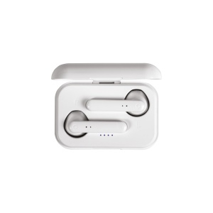 ON™ Bluetooth earbuds with charging box and micro USB cable included