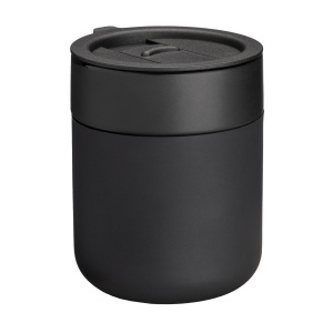ON™ Cană ceramică 300 ml acoperită cu silicon. Capac PP detașabil cu deschidere glisantă - Img 1