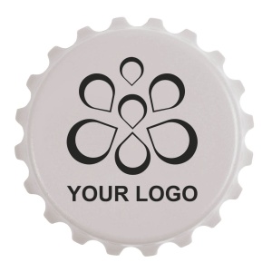 ON™ ABS and metal, bottle top-shaped, screw-top and bottle opener with magnets