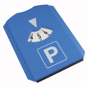 ON™ Multifunctional plastic parking disc with ice scraper shovel and 3 shopping trolley tokens