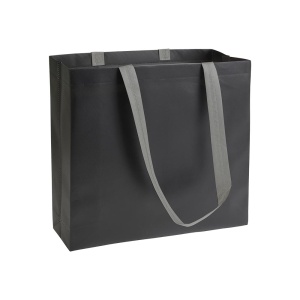 ON™ Laminated non-woven fabric shopping bag with gusset and long handles