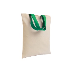 ON™ Geantă mini shopper din bumbac reciclat natural 140 g/m2 cu mânere colorate - Img 4