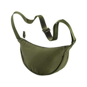 ON™ Nylon round bag with adjustable shoulder strap, zipper closure
