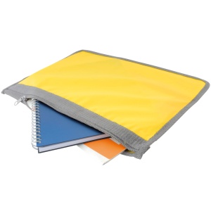 ON™ 420D polyester brief folder, zip closure