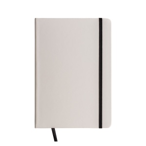ON™ Notebook with coloured elastic, ruled sheets, satin bookmark