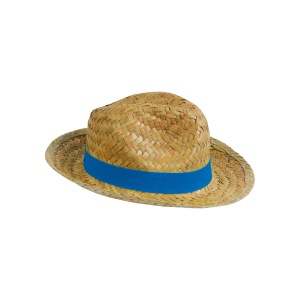 ON™ Straw hat with elastic band 2,5 cm applicabile and customizable