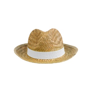 ON™ Straw hat with elastic band 2,5 cm applicabile and customizable
